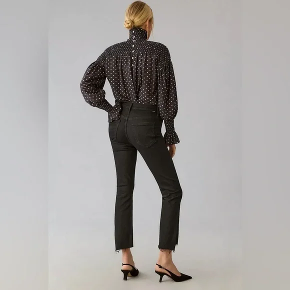 MOTHER The Insider Crop Step Fray Jeans in Not Guilty Size 29 - Picture 2 of 15